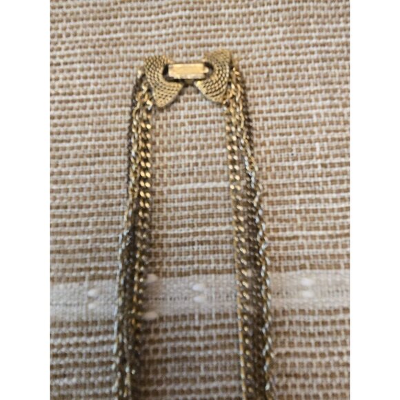 Vintage Goldette Victorian Revival Triple Strand Boot Necklace - Picture 3 of 7